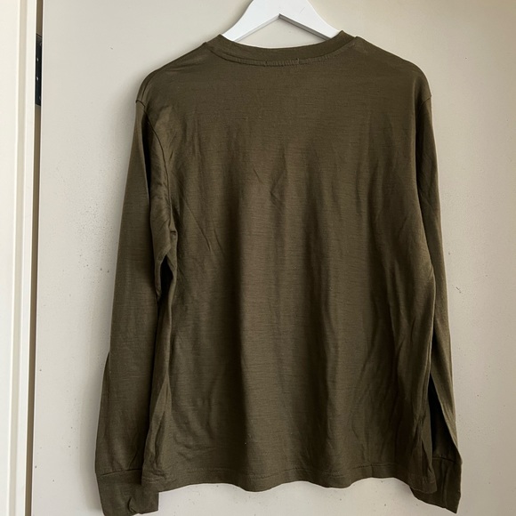 T by Alexander Wang Green Long Sleeve Top - Picture 2 of 3